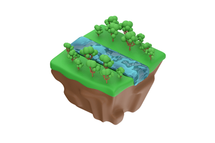 Preview: River 3D Illustration