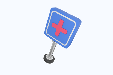 Preview: Hospital Sign 3D Illustration