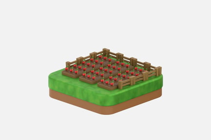 Preview: Tomato Farm 3D Illustrations