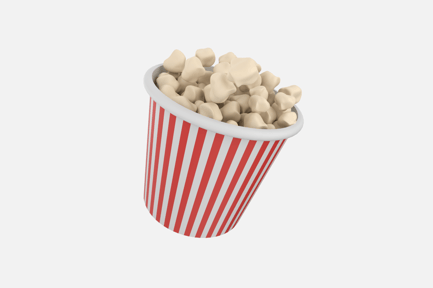 Preview: Pop Corn 3D Illustration