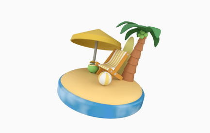 Preview: Beach 3D Icons