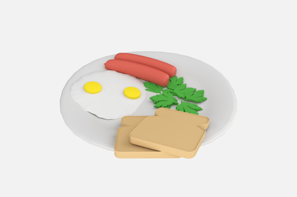 Aperçu: Icônes 3D du petit-déjeuner