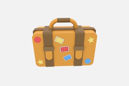 Preview: Suitcase 3D Illustrations