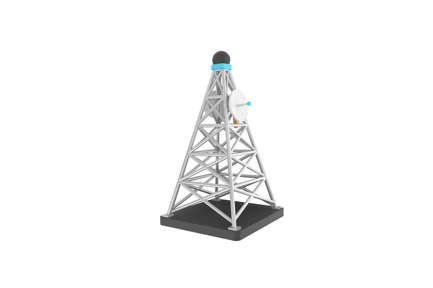 Preview: Signal Antenna Towers 3D Illustrations