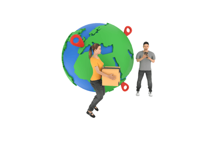 Preview: Worldwide Delivery Service 3D Icon