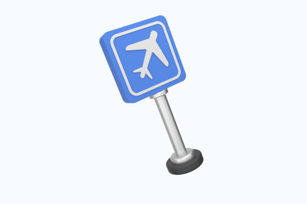 Preview: Airport Sign 3D Illustration