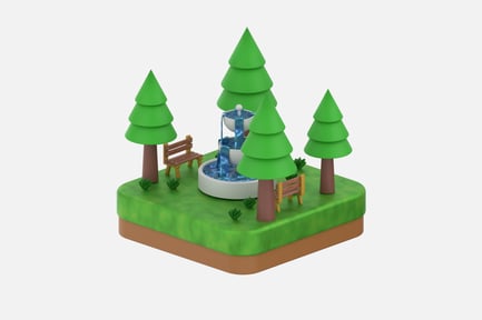 Preview: Garden 3D Illustrations