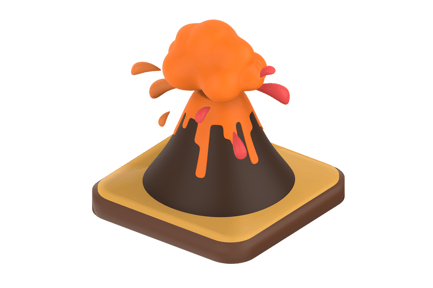 Preview: Volcano 3D Icon