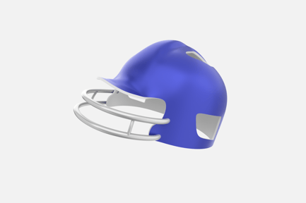 Preview: Batting Helmets Faceguard 3D Icon