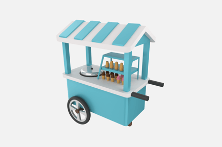 Preview: Ice Cream Stall 3D Icon