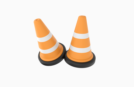 Preview: Traffic Cone 3D Illustration