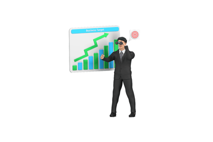 Preview: Business Target 3D Icons
