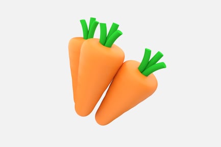 Preview: Carrot Bundle 3D Illustration