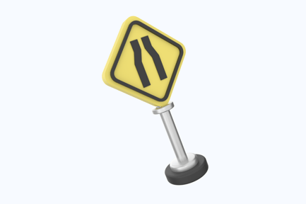Preview: Lane Narrow 3D Illustration