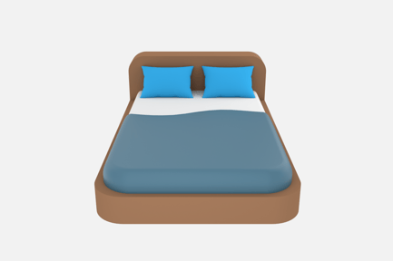 Preview: Bed 3D Illustrations