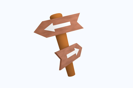 Preview: Direction Board 3D Illustrations