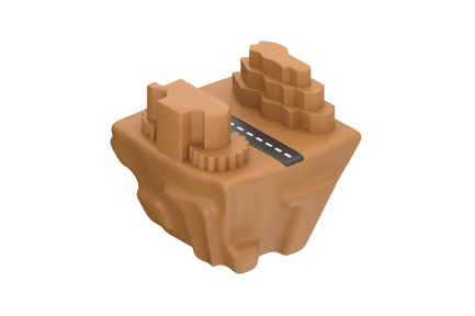 Preview: Rock Mountain 3D Illustration