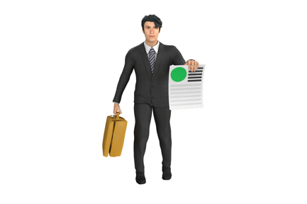 Preview: Business Holding CV 3D Icons