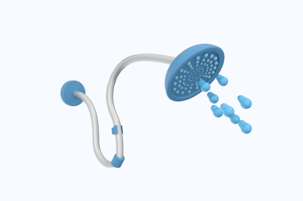 Preview: Shower 3D Illustration