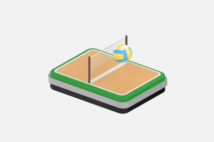 Preview: Volleyball 3D Illustrations