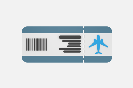 Preview: Boarding Pass 3D Illustrations