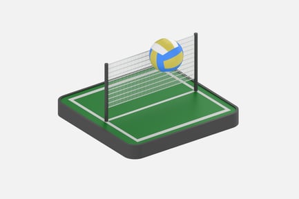 Preview: Volleyball 3D Icons
