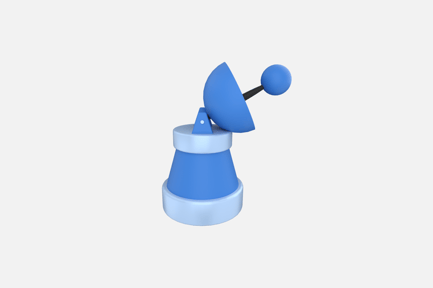 Preview: Satellite Dish Ground Station 3D Illustration