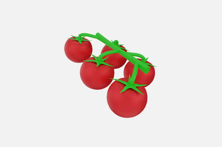 Preview: Tomato Cluster 3D Icon