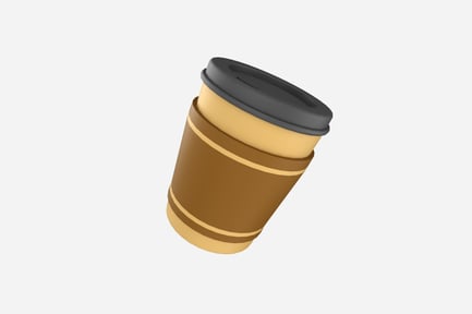 Preview: Take Away Coffee Cup 3D Illustration