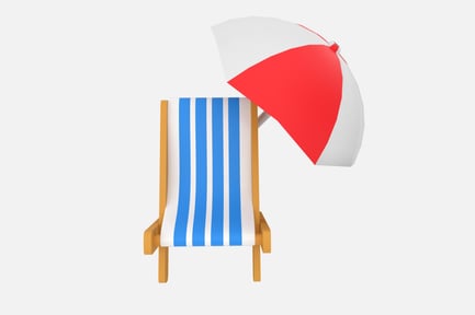 Preview: Beach Chair 3D Illustrations