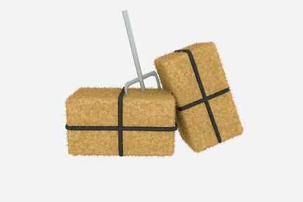Preview: Hay Bale 3D Illustration