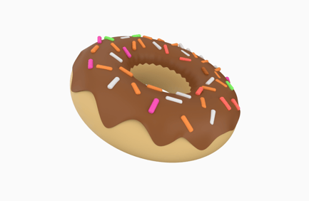Preview: Donut 3D Illustration