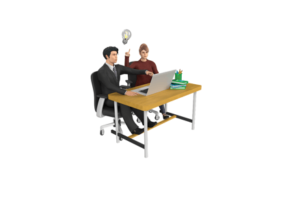 Preview: Business Discussing 3D Icons