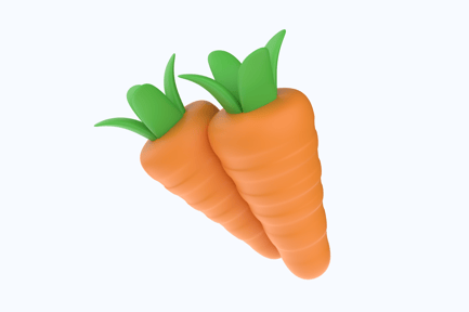Preview: Carrot 3D Illustration