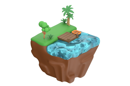 Preview: Lake 3D Illustration