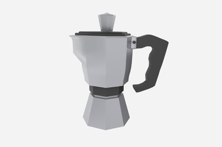 Preview: Moka Pot 3D Illustration