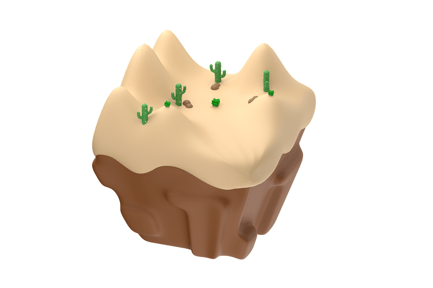Preview: Desert 3D Illustration