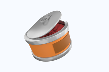 Preview: Canned Food 3D Illustrations