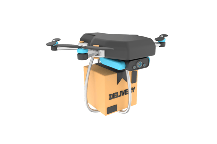 Preview: Delivery Drone 3D Illustrations