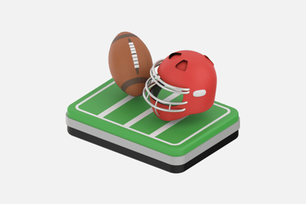Preview: American Football 3D Illustrations