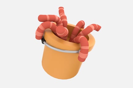 Preview: Earthworm 3D Illustration