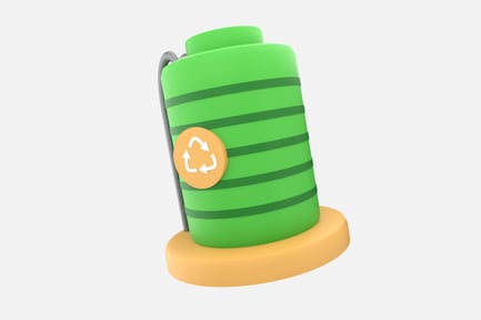 Preview: Rainwater Collection Barrel 3D Illustration