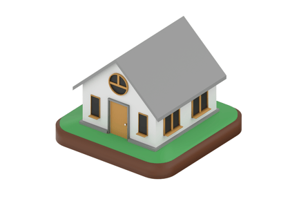 Preview: Country House 3D Icon