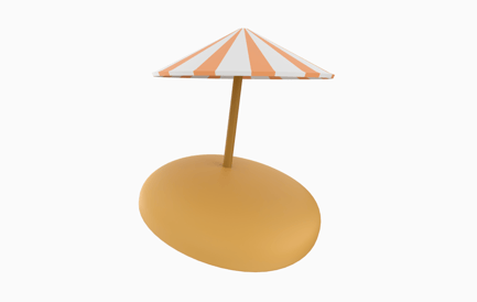 Preview: Beach Umbrella 3D Icons