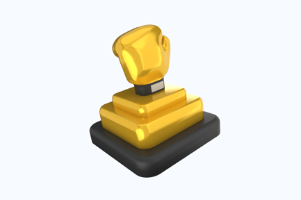 Preview: Gold Trophy 3D Illustration