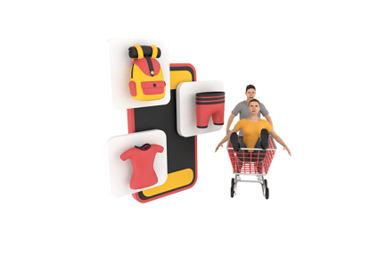 Preview: Couple Shopping 3D Icon