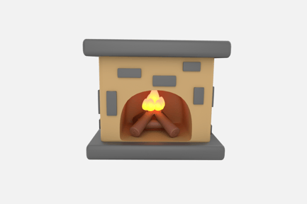 Preview: Fireplace 3D Icon