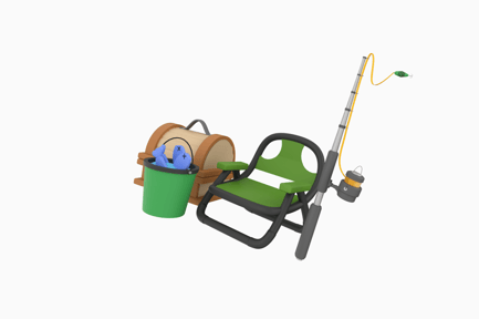 Preview: Fishing Equipment 3D Icon