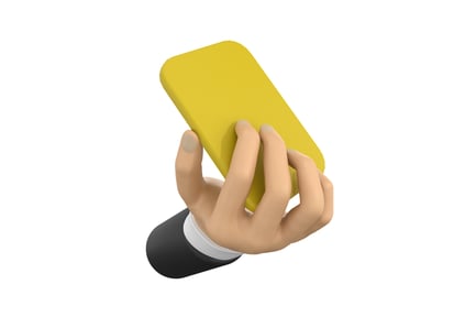 Preview: Yellow Card 3D Illustration