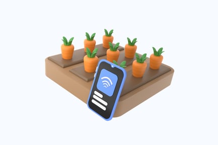 Preview: Smart Farming 3D Illustration